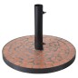 ProGarden Base de sombrilla Mosaico diseño Terra negro y naranja ProGarden Base de sombrilla Mosaico diseño Terra negro y naranja