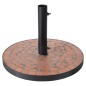 ProGarden Base de sombrilla Mosaico diseño Terra negro y naranja ProGarden Base de sombrilla Mosaico diseño Terra negro y naranja