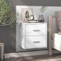 vidaXL Mesitas de noche de pared 2 unidades blancas vidaXL Mesitas de noche de pared 2 unidades blancas