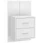 vidaXL Mesitas de noche de pared 2 unidades blancas vidaXL Mesitas de noche de pared 2 unidades blancas