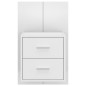 vidaXL Mesitas de noche de pared 2 unidades blancas vidaXL Mesitas de noche de pared 2 unidades blancas