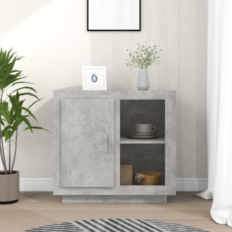 vidaXL Aparador gris hormigón 80x40x75 cm