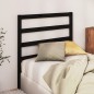 vidaXL Cabecero de cama madera maciza de pino negro 81x4x100 cm vidaXL Cabecero de cama madera maciza de pino negro 81x4x100 cm