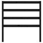 vidaXL Cabecero de cama madera maciza de pino negro 81x4x100 cm vidaXL Cabecero de cama madera maciza de pino negro 81x4x100 cm
