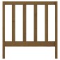 vidaXL Cabecero de cama madera maciza de pino marrón miel 106x4x100 cm