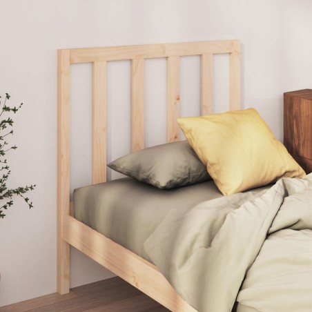 vidaXL Cabecero de cama madera maciza de pino 81x4x100 cm