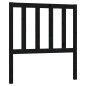 vidaXL Cabecero de cama madera maciza de pino negro 106x4x100 cm vidaXL Cabecero de cama madera maciza de pino negro 106x4x100 cm