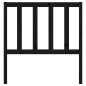 vidaXL Cabecero de cama madera maciza de pino negro 106x4x100 cm vidaXL Cabecero de cama madera maciza de pino negro 106x4x100 cm