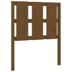 vidaXL Cabecero de cama madera maciza pino marrón miel 80,5x4x100 cm