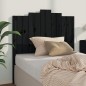 vidaXL Cabecero de cama madera maciza de pino negro 106x4x110 cm vidaXL Cabecero de cama madera maciza de pino negro 106x4x110 cm