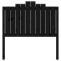 vidaXL Cabecero de cama madera maciza de pino negro 106x4x110 cm vidaXL Cabecero de cama madera maciza de pino negro 106x4x110 cm