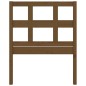 vidaXL Cabecero de cama madera maciza pino marrón miel 105,5x4x100 cm