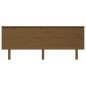 vidaXL Cabecero de cama madera maciza de pino marrón miel 204x6x82,5cm