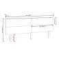 vidaXL Cabecero de cama madera maciza de pino marrón miel 204x6x82,5cm