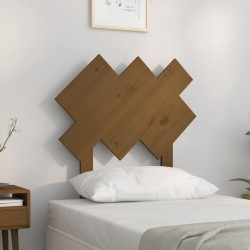 vidaXL Cabecero de cama madera maciza pino marrón miel 72,5x3x81 cm