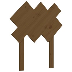 vidaXL Cabecero de cama madera maciza pino marrón miel 72,5x3x81 cm