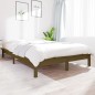 vidaXL Estructura de cama madera maciza pino marrón miel 140x200 cm