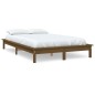vidaXL Estructura de cama madera maciza pino marrón miel 140x200 cm