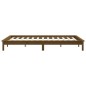 vidaXL Estructura de cama madera maciza pino marrón miel 140x200 cm