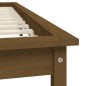 vidaXL Estructura de cama madera maciza pino marrón miel 140x200 cm