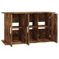 vidaXL Soporte de acuario madera ingeniería roble ahumado 101x41x58 cm vidaXL Soporte de acuario madera ingeniería roble ahumado 101x41x58 cm