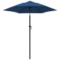 vidaXL Sombrilla de aluminio azul 200x224 cm vidaXL Sombrilla de aluminio azul 200x224 cm