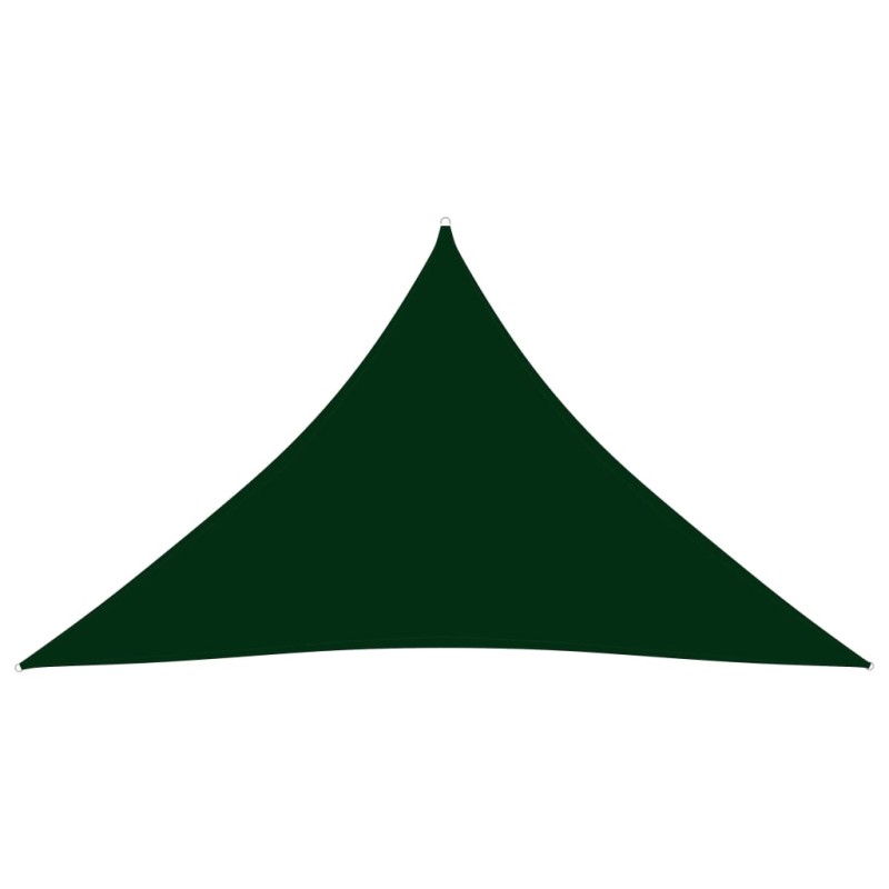 vidaXL Toldo de vela triangular tela Oxford verde oscuro 3,5x3,5x4,9m vidaXL Toldo de vela triangular tela Oxford verde oscuro 3,5x3,5x4,9m