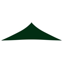 vidaXL Toldo de vela triangular tela Oxford verde oscuro 3,5x3,5x4,9m