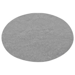 vidaXL Césped artificial con tacos redondo Ø130 cm gris