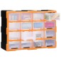 vidaXL Organizador multicajones con 16 cajones medianos 52x16x37 cm vidaXL Organizador multicajones con 16 cajones medianos 52x16x37 cm