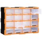 vidaXL Organizador multicajones con 16 cajones medianos 52x16x37 cm vidaXL Organizador multicajones con 16 cajones medianos 52x16x37 cm