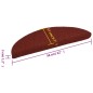 vidaXL Alfombrilla autoadhesiva de escalera 10 uds 56x17x3 cm roja vidaXL Alfombrilla autoadhesiva de escalera 10 uds 56x17x3 cm roja