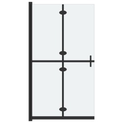 vidaXL Mampara de ducha plegable vidrio ESG esmerilado 110x190 cm