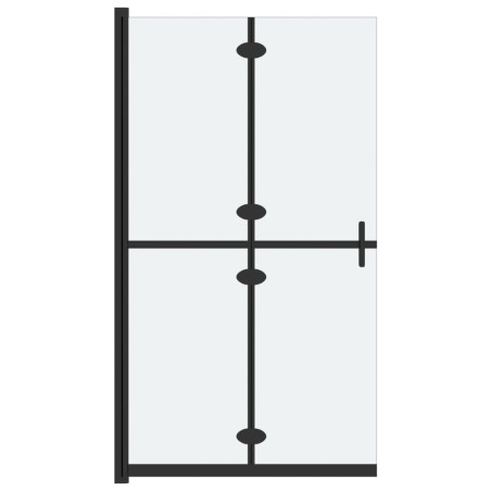 vidaXL Mampara de ducha plegable vidrio ESG esmerilado 110x190 cm