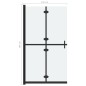 vidaXL Mampara de ducha plegable vidrio ESG esmerilado 110x190 cm