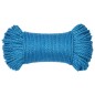 vidaXL Cuerda de trabajo polipropileno azul 3 mm 25 m vidaXL Cuerda de trabajo polipropileno azul 3 mm 25 m