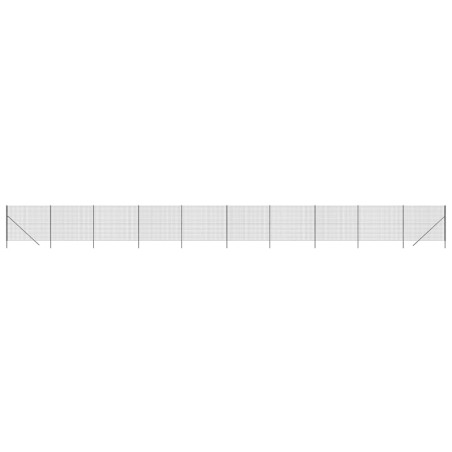vidaXL Cerca de alambre de acero galvanizado gris antracita 2,2x25 m