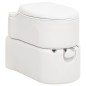 vidaXL Inodoro de camping integrado HDPE y esmalte blanco 24+17 L vidaXL Inodoro de camping integrado HDPE y esmalte blanco 24+17 L