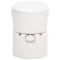 vidaXL Inodoro de camping integrado HDPE y esmalte blanco 24+17 L vidaXL Inodoro de camping integrado HDPE y esmalte blanco 24+17 L