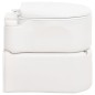 vidaXL Inodoro de camping integrado HDPE y esmalte blanco 24+17 L vidaXL Inodoro de camping integrado HDPE y esmalte blanco 24+17 L