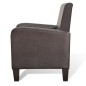 vidaXL Sillón de cuero sintético marrón vidaXL Sillón de cuero sintético marrón