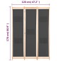 vidaXL Biombo divisor de 3 paneles de tela gris 120x170x4 cm vidaXL Biombo divisor de 3 paneles de tela gris 120x170x4 cm