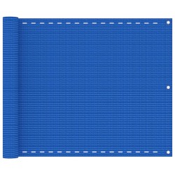 vidaXL Toldo para balcón HDPE azul 75x400 cm