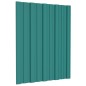 vidaXL Panel para tejado acero galvanizado verde 12 unidades 60x45 cm vidaXL Panel para tejado acero galvanizado verde 12 unidades 60x45 cm