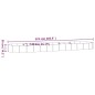 vidaXL Jardinera arriate acero recubrimiento polvo marrón 523x140x36cm vidaXL Jardinera arriate acero recubrimiento polvo marrón 523x140x36cm
