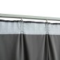 vidaXL Cortinas opacas y ganchos 2 pzas terciopelo antracita 140x225cm vidaXL Cortinas opacas y ganchos 2 pzas terciopelo antracita 140x225cm