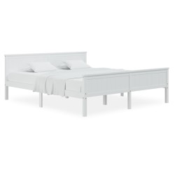 vidaXL Estructura de cama madera maciza de pino 100x200 cm