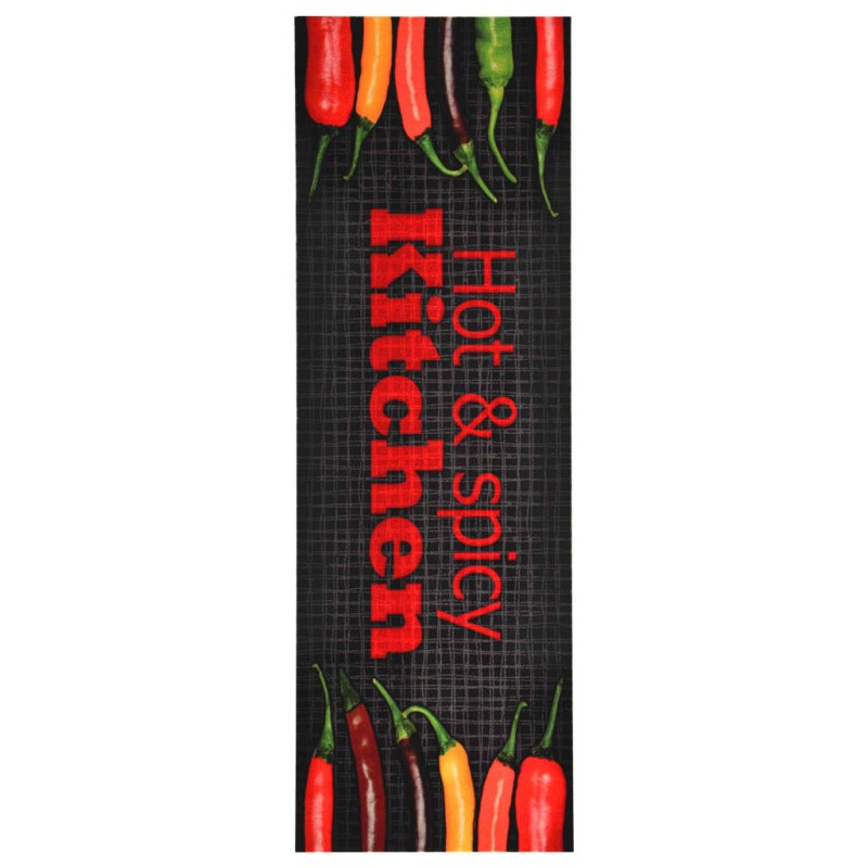 vidaXL Alfombra de cocina lavable Hot&Spicy 45x150 cm vidaXL Alfombra de cocina lavable Hot&Spicy 45x150 cm