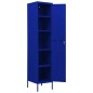 vidaXL Armario taquilla de acero azul marino 35x46x180 cm vidaXL Armario taquilla de acero azul marino 35x46x180 cm