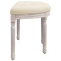 vidaXL Banco beige lino 81,5x41x49 cm